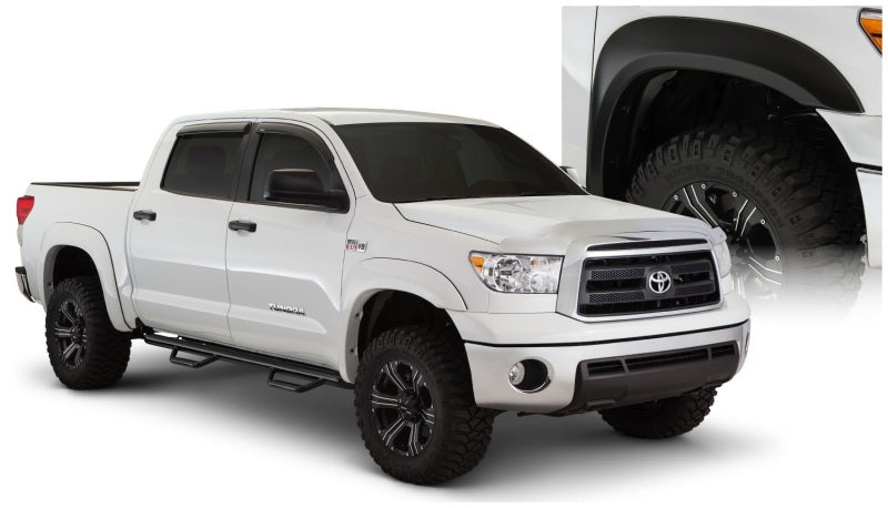 Bushwacker 07-13 Toyota Tundra Fleetside Extend-A-Fender Style Flares 4pc - Black Bushwacker