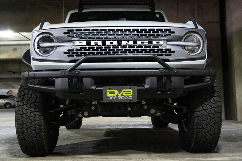 DV8 Offroad 21-22 Ford Bronco Factory Front Bumper Licence Relocation Bracket - Front DV8 Offroad