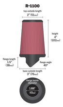 Load image into Gallery viewer, K&amp;N Universal Rubber Filter Round Tapered 3in Base OD x 2in Top OD x 4in H - 73-78 Honda ATC90 K&amp;N Engineering