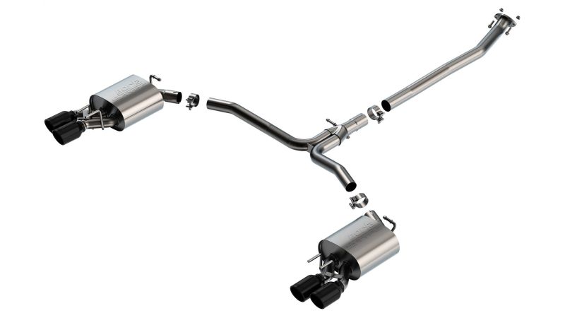 Borla 18-22 Toyota Camry XSE 2.5L i4 AT/MT FWD / 4DR S-TYPE Cat Back Exhaust (Black Chrome) Borla