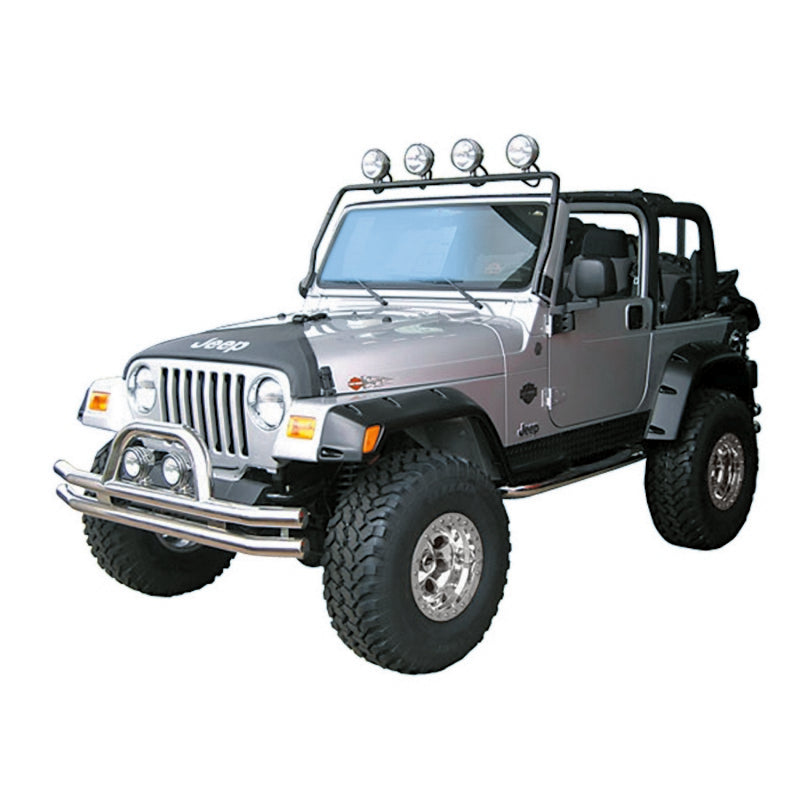 Rugged Ridge 97-06 Jeep Wrangler TJ Black Full Frame Light Bar Rugged Ridge