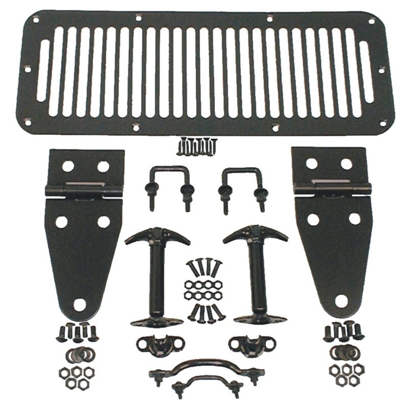Rugged Ridge 78-95 Jeep CJ / Jeep Wrangler Black Hood Kit Rugged Ridge