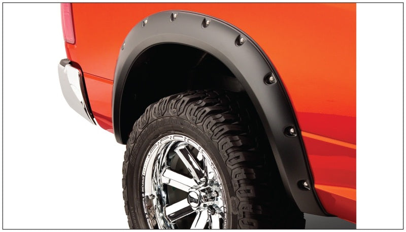 Bushwacker 10-18 Dodge Ram 2500 Fleetside Pocket Style Flares 2pc 67.4/76.3/96.3in Bed - Black Bushwacker