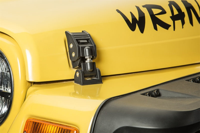 Rugged Ridge 97-06 Jeep Wrangler TJ Textured Black Hood Catches Rugged Ridge