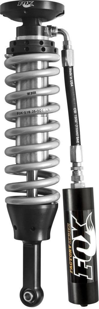 Fox 2007 Chevy 1500 4WD w/UCA 2.5 Factory Series 5.35in. R/R Coilover Shock Set - Black/Zinc FOX