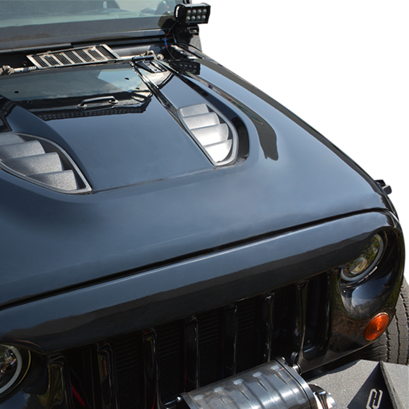 DV8 Offroad 07-18 Jeep Wrangler JK Rubicon 10th Anniversary Replica Hood DV8 Offroad