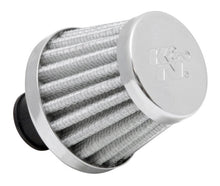 Load image into Gallery viewer, K&amp;N 2in Base OD x .375in Flange ID x 1.75in H Rubber Base Crankcase Vent Filter - White K&amp;N Engineering