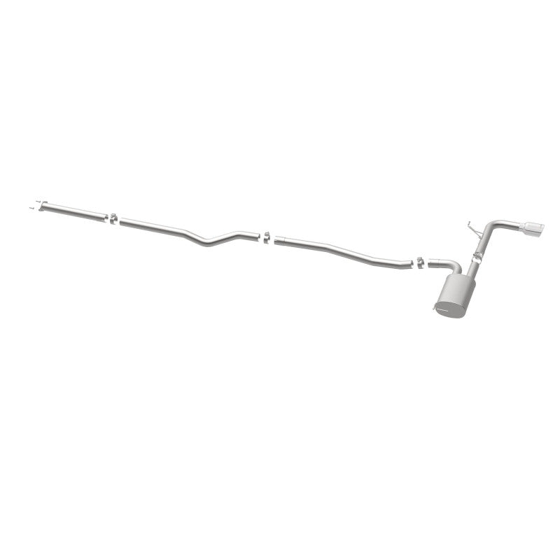 MagnaFlow Cat Back, SS, 2.5in, Street, Single Straight Pass. Polished 4in Tip, 2015 Ford Fusion 2.5L Magnaflow