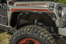 Load image into Gallery viewer, Rugged Ridge Inner Fender Liners Frnt Aluminum Black 18-20 Jeep Wrangler JL Rugged Ridge