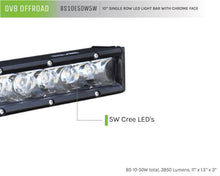 Load image into Gallery viewer, DV8 Offroad SL 8 Slim 10in Light Bar Slim 50W Spot 5W CREE LED - Black DV8 Offroad