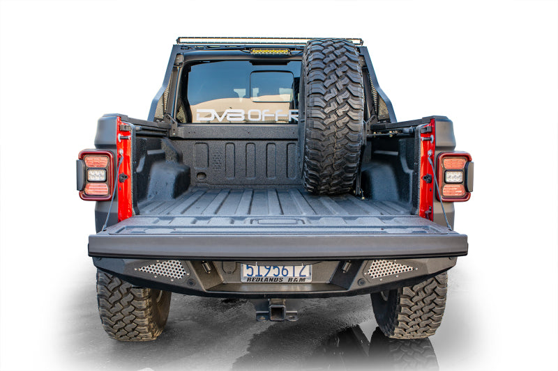 DV8 Offroad 2019+ Jeep Gladiator Universal Stand Up In-Bed Tire Carrier DV8 Offroad