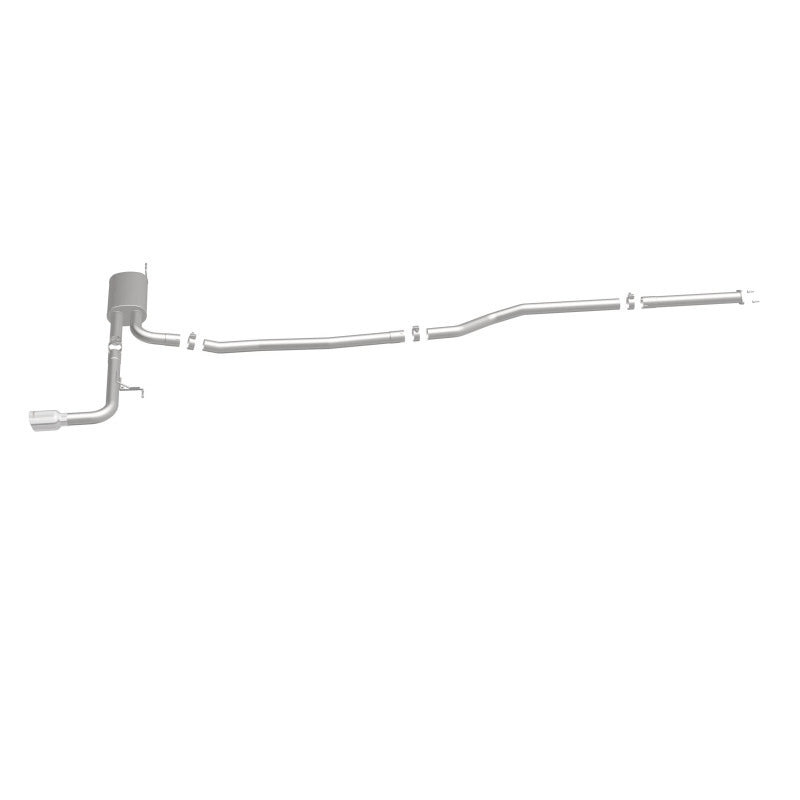 MagnaFlow Cat Back, SS, 2.5in, Street, Single Straight Pass. Polished 4in Tip, 2015 Ford Fusion 2.5L Magnaflow