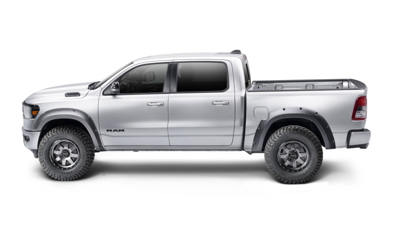 Bushwacker 19-22 Ram 1500 (Excl. Rebel/TRX) 76.3 & 67.4in Bed Forge Style Flares 4pc - Tex. Blk Bushwacker