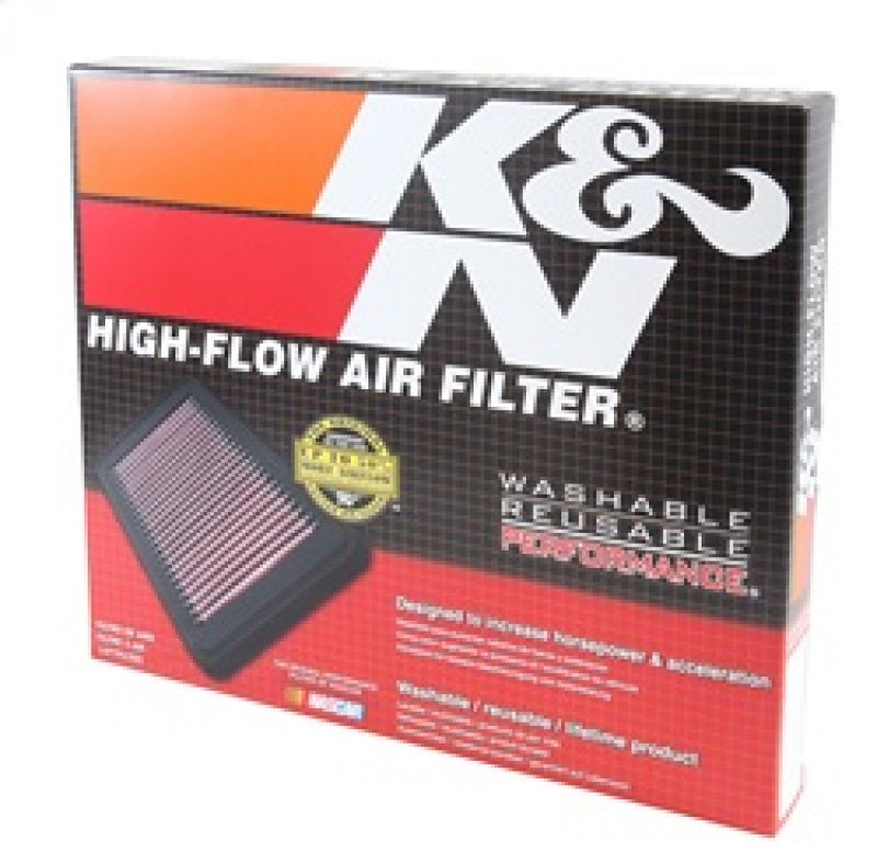 K&N Replacement Filter 11.438in O/S Length x 11.375in O/S Width x 1in H for 13 Nissan Altima 2.5L K&N Engineering