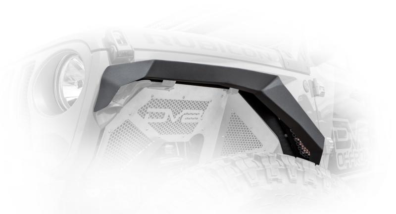 DV8 Offroad 2018+ Jeep Wrangler JL Armor Fenders w/ LED Turn Signal Lights DV8 Offroad