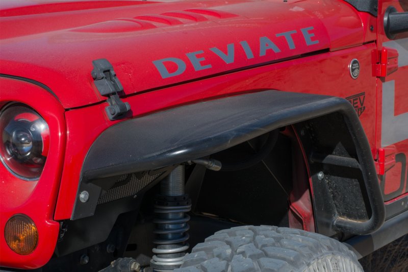 DV8 Offroad 07-18 Jeep Wrangler JK Front & Rear Flat Tube Fenders DV8 Offroad