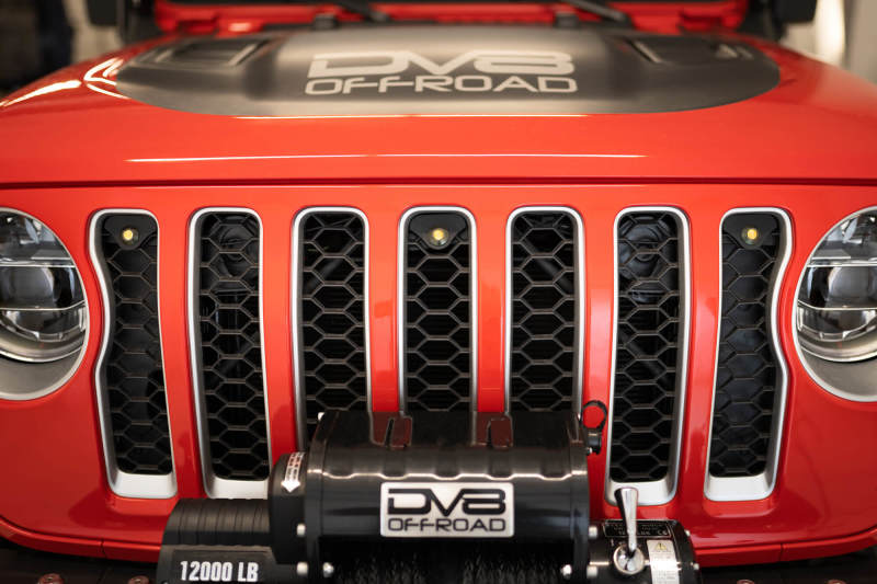 DV8 Offroad 2018+ Jeep JL Grill Amber Marker Lights DV8 Offroad
