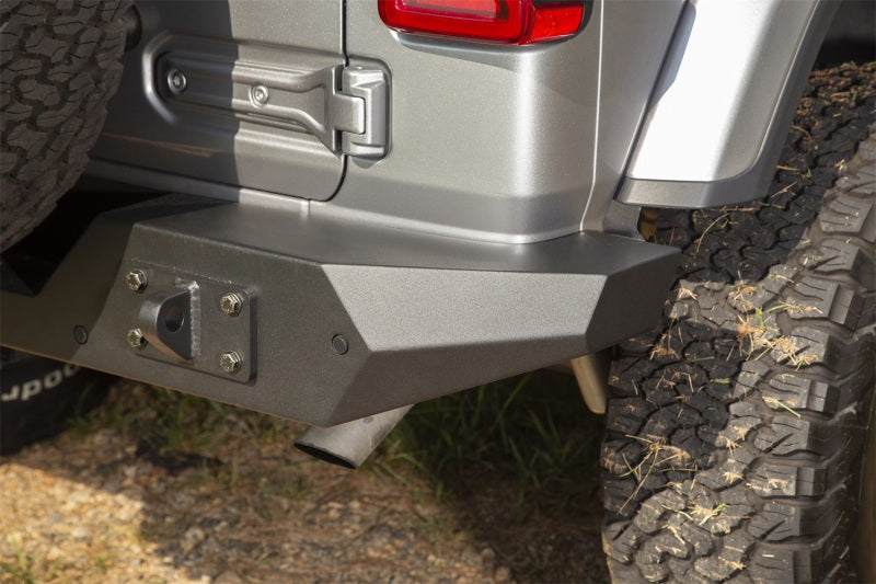Rugged Ridge Spartan Rear Bumper Full Width 18-20 Jeep Wrangler JL Rugged Ridge