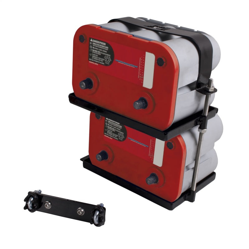 Rugged Ridge 97-06 Jeep Wrangler Dual Battery Tray Rugged Ridge