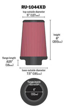 Load image into Gallery viewer, K&amp;N Universal Clamp-On Air Filter 6in FLG / 7-1/2in B / 5in T / 8in H K&amp;N Engineering