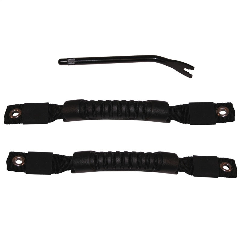 Rugged Ridge Door Pull Straps Black 97-06 Jeep Wrangler Rugged Ridge
