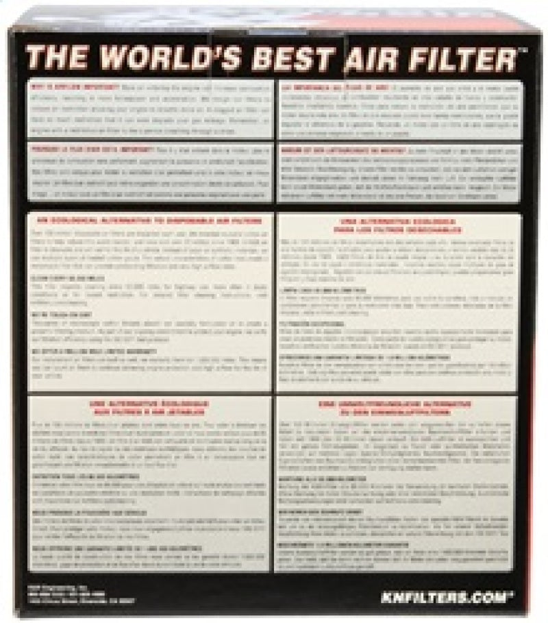 K&N Universal Clamp-On Air Filter 3in FLG / 6in B / 4-1/2in T / 6in H K&N Engineering