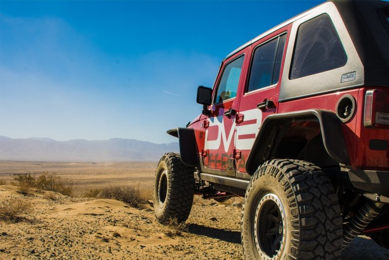 DV8 Offroad 07-18 Jeep Wrangler JK Front & Rear Flat Tube Fenders DV8 Offroad