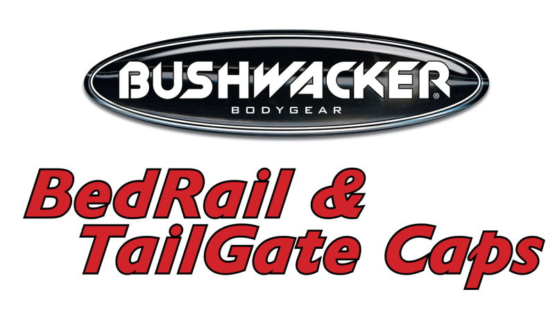 Bushwacker 07-13 Chevy Silverado 1500 Fleetside Bed Rail Caps 97.6in Bed - Black Bushwacker