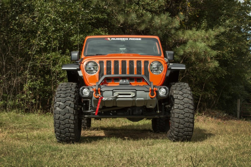Rugged Ridge 18-21 Jeep Wrangler/Gladiator (JL/JT) Venator Modular Bumper - Black Rugged Ridge