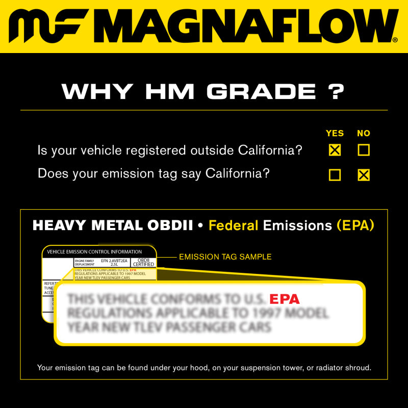MagnaFlow Conv DF 97-99 Jeep Wrangler 4.0L Magnaflow