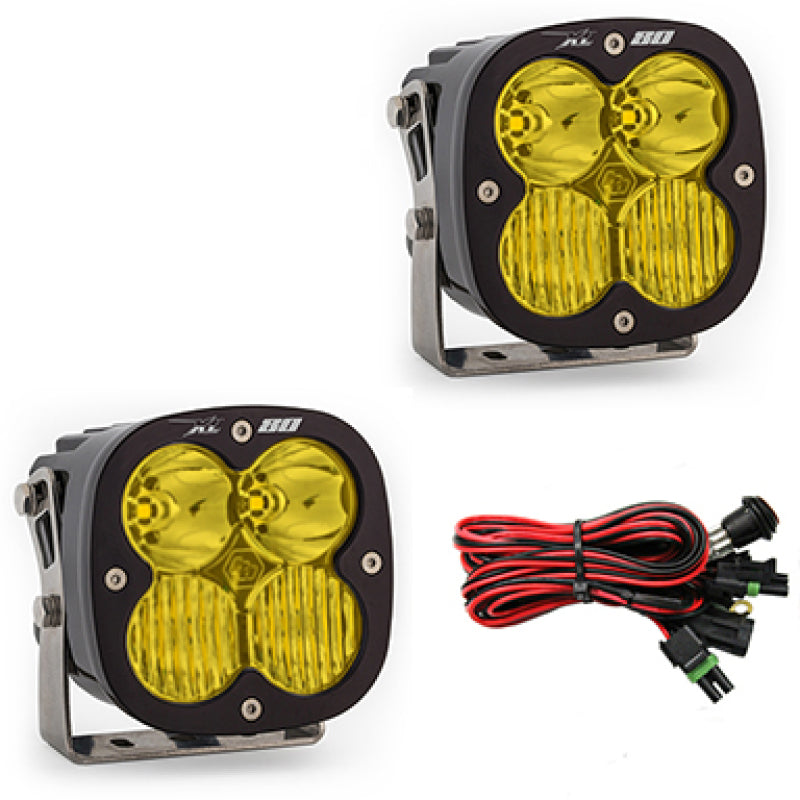 Baja Designs XL80 Series Driving Combo Pattern Pair LED Light Pods - Amber Baja Designs