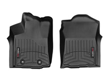 Load image into Gallery viewer, WeatherTech 16+ Toyota Tacoma Double Cab (Auto Trans Only) Front Floorliner - Black WeatherTech