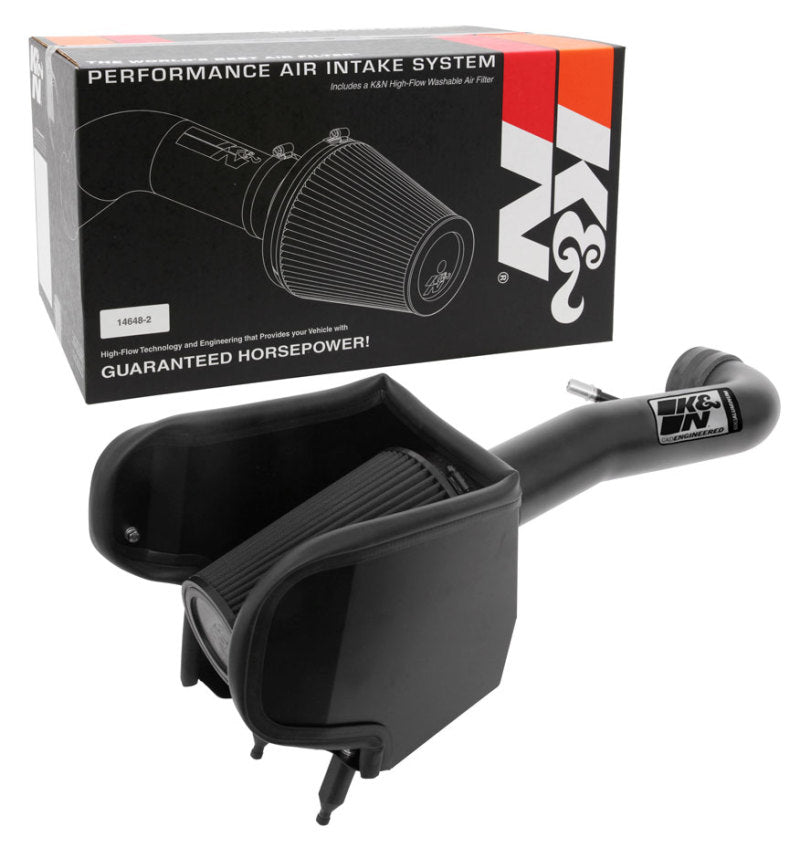 K&N 2018 Jeep Wrangler JL V6-3.6L F/I Blackhawk Performance Intake Kit (No Jeep Grand Cherokee) K&N Engineering