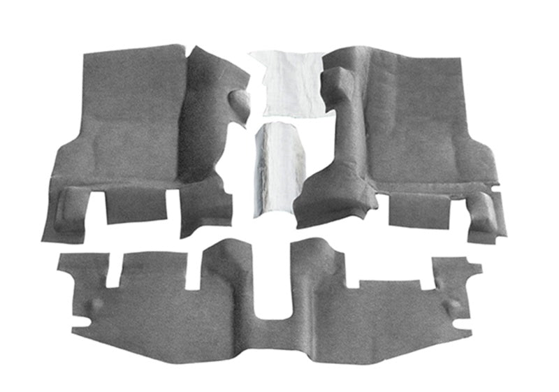 BedRug 97-06 Jeep TJ Front 3pc BedTred Floor Kit w/Center Console - Incl Heat Shields BedRug