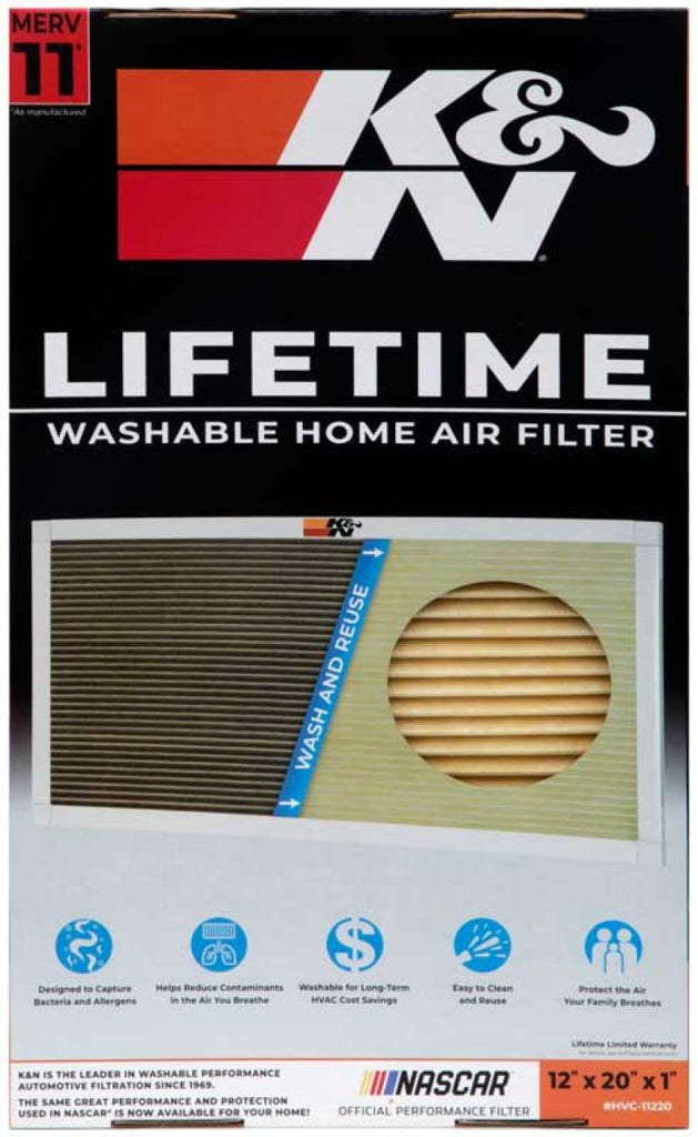 K&N HVAC Filter - 12 X 20 X 1 K&N Engineering