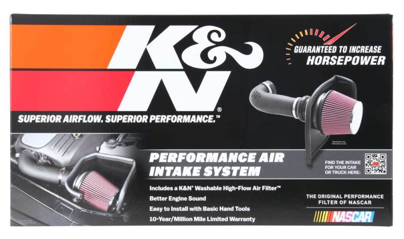 K&N 19-20 Jeep Cherokee L4-2.4L Performance Air Intake Kit K&N Engineering
