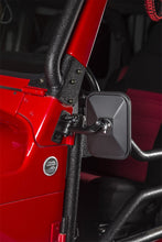 Load image into Gallery viewer, Rugged Ridge 97-18 Jeep Wrangler Textured Black Rectangular Stubby Trail Mirror Kit Rugged Ridge