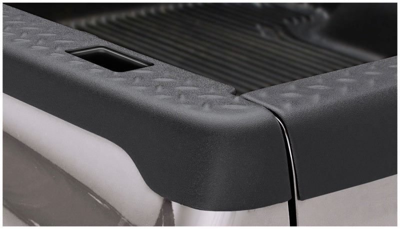 Bushwacker 02-08 Dodge Ram 1500 Fleetside Bed Rail Caps 76.3in Bed - Black Bushwacker