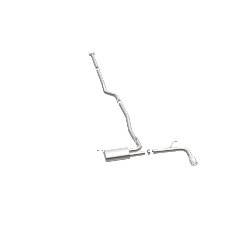 MagnaFlow Cat Back, SS, 2.5in, Street, Single Straight Pass. Polished 4in Tip, 2015 Ford Fusion 2.5L Magnaflow