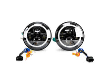 Load image into Gallery viewer, DV8 Offroad 07-18 Jeep Wrangler JK LED Projector Headlights w/ Angel Eyes DV8 Offroad