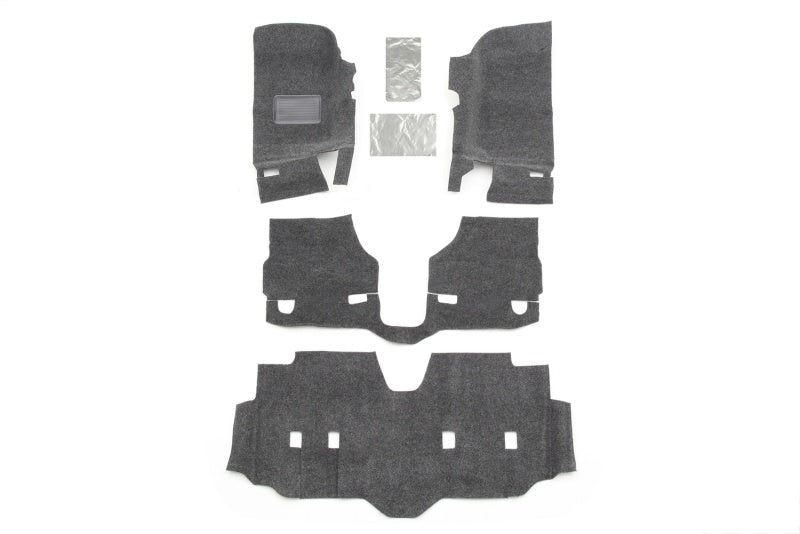 BedRug 07-16 Jeep JK Unlimited 4Dr Front 4pc Floor Kit (Incl Heat Shields) BedRug