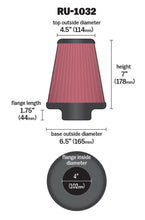 Load image into Gallery viewer, K&amp;N Universal Clamp-On Air Filter 4in FLG / 6-1/2in B / 4-1/2in T / 7in H K&amp;N Engineering