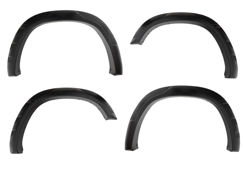 Bushwacker 19-22 Ram 1500 (Excl. Rebel/TRX) 76.3 & 67.4in Bed DRT Style Flares 4pc  - Blk / Smooth Bushwacker