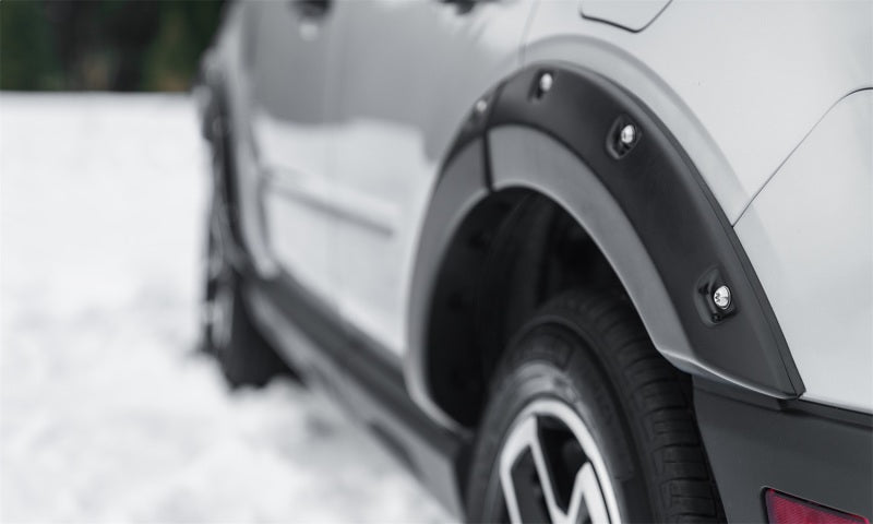 Bushwacker 21-22 Ford Bronco Sport Pocket Style Flares 4pc Set - Black Smooth Finish Bushwacker