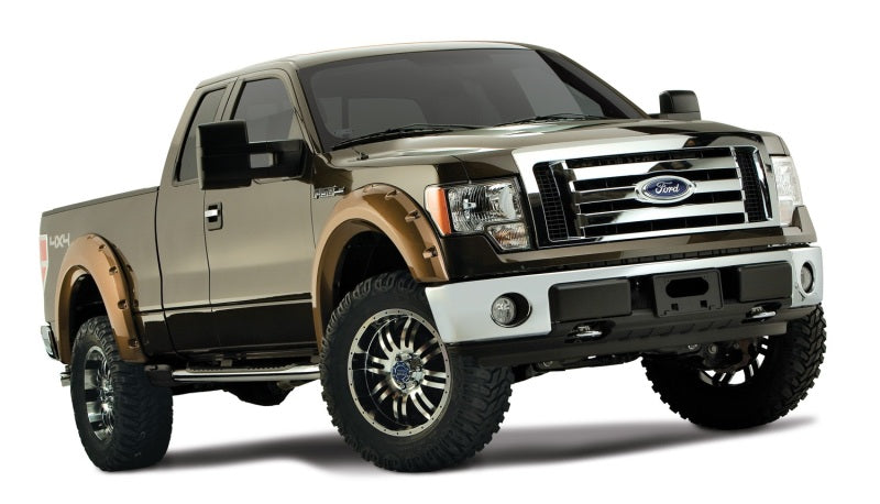 Bushwacker 09-14 Ford F-150 Styleside Max Pocket Style Flares 4pc 67.0/78.8/97.4in Bed - Black Bushwacker