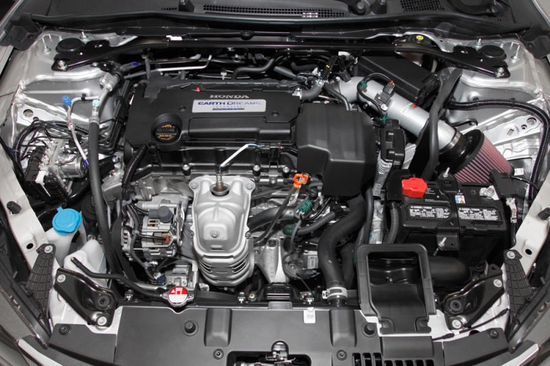 K&N 2013-14 Honda Accord 2.4L L4 69 Series Typhoon Air Intake System - Silver Cold Air Intake Kit K&N Engineering