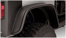 Load image into Gallery viewer, Bushwacker 07-18 Jeep Wrangler Flat Style Flares 4pc Fits 2-Door Sport Utility Only - Black Bushwacker