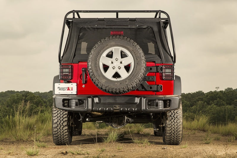 Rugged Ridge Spartacus Rear Bumper Black 07-18 Jeep Wrangler Rugged Ridge