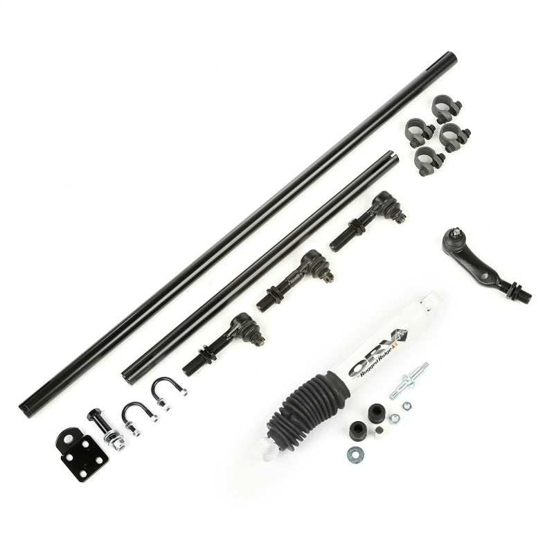 Rugged Ridge HD Steering Kit W/ Damper 84-06 Jeep XJ ZJ TJ Rugged Ridge