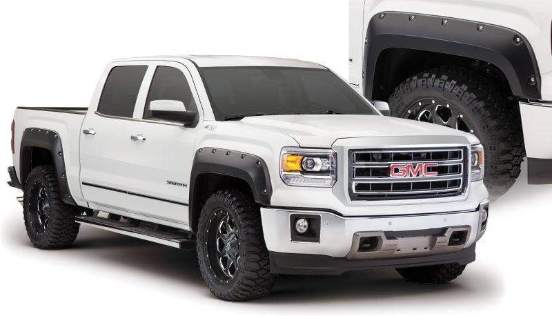 Bushwacker 14-15 GMC Sierra 1500 Pocket Style Flares 4pc - Black Bushwacker